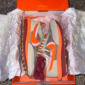 Nike sacai LD waffle CLOT Kiss of Death Net orange Blazer size - mens 10